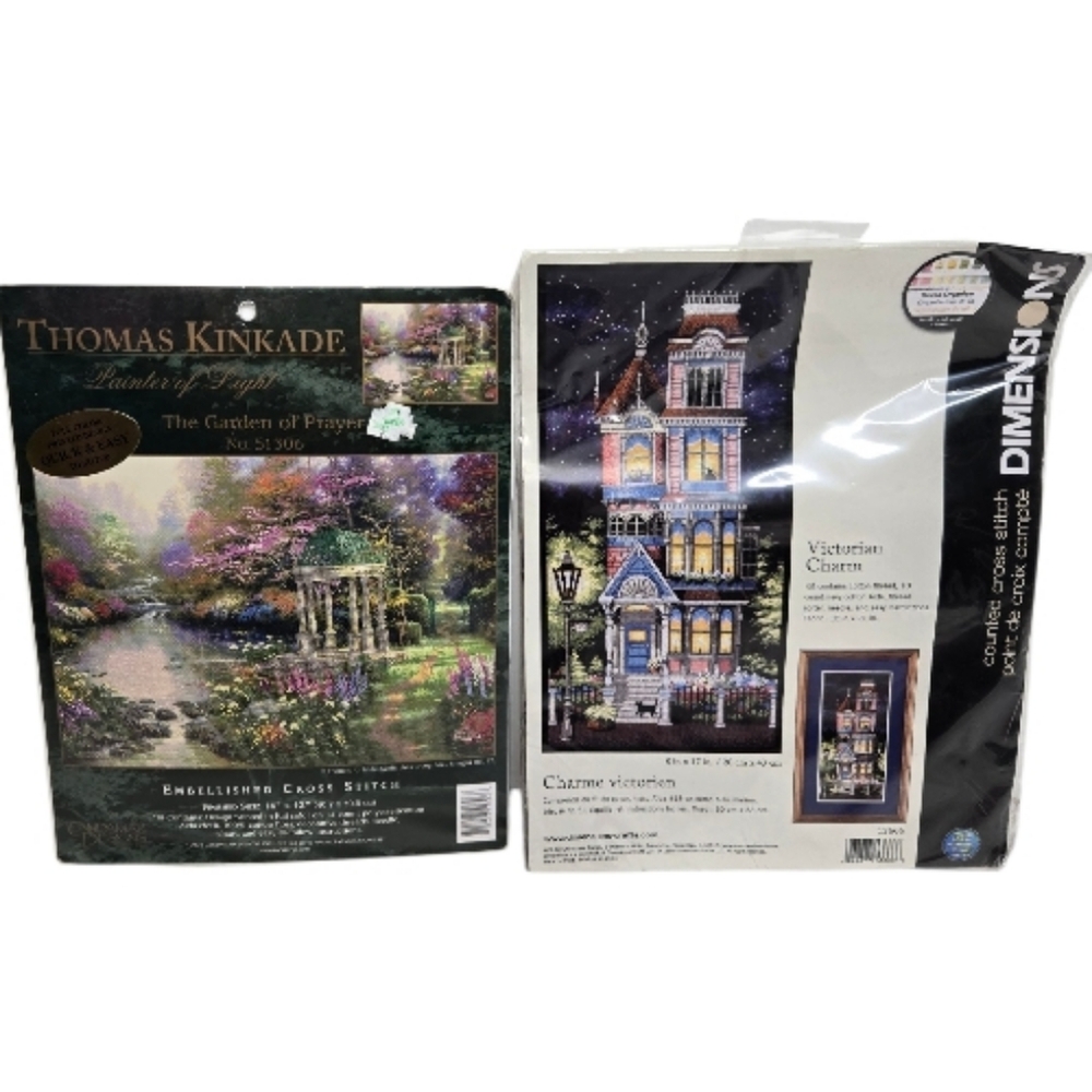 NEW Vintage‎ cross stitch Thomas Kinkade Dimensions unopened craft kits
